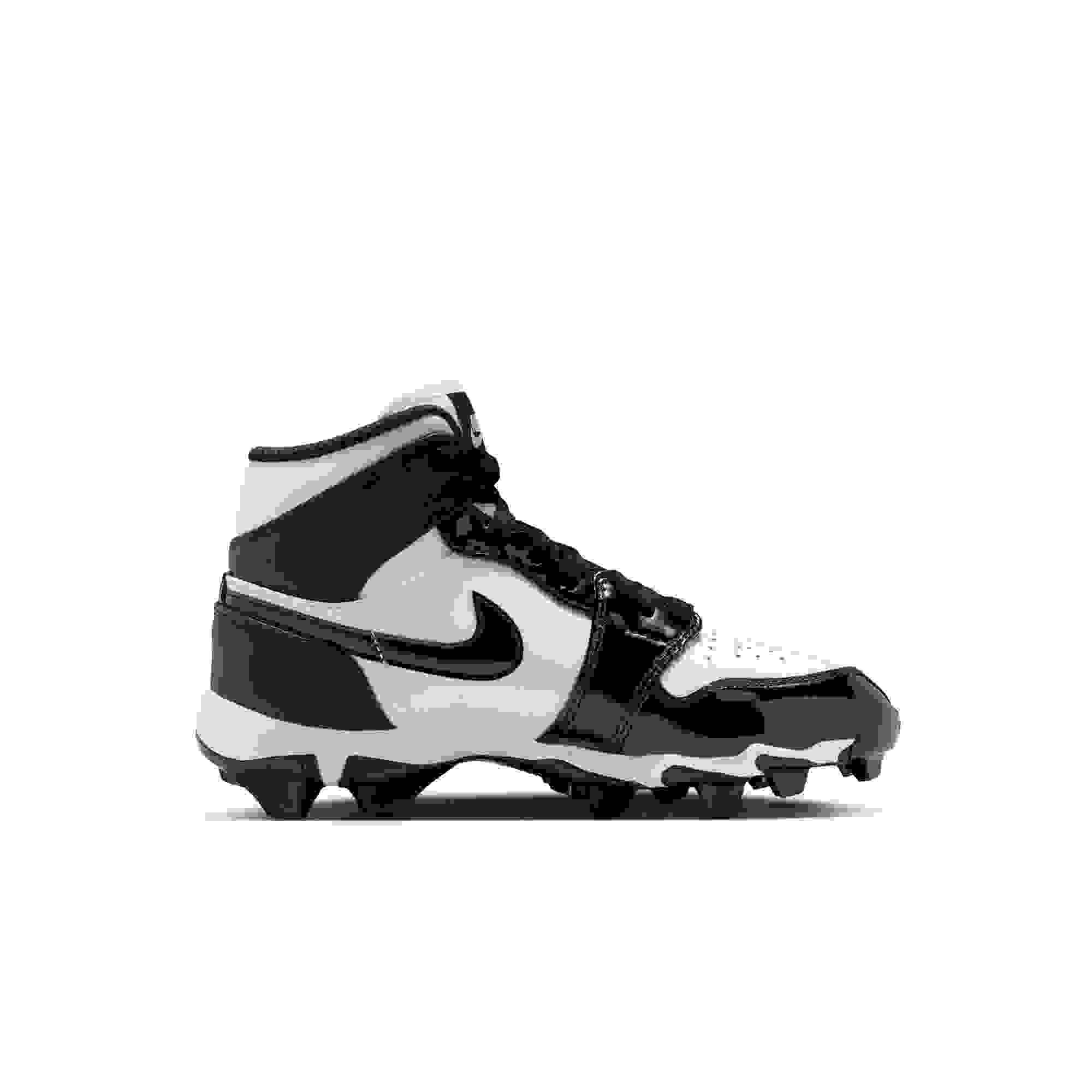 Jordan 1 Mid Preschool Boys' "White/Black" Football Cleat